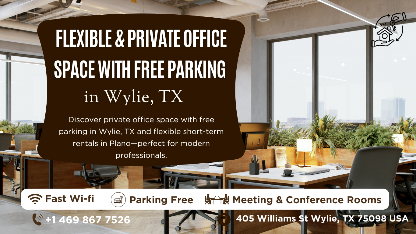 Find the Perfect Fit Private Office Space with Free Parking in Wylie, TX